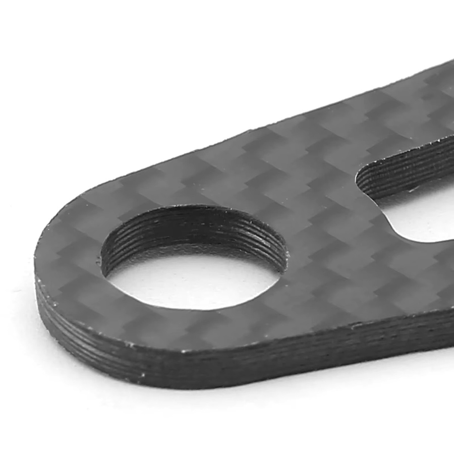 Tamiya Carbon Front Bumper Stützplatte, Zubehör, Schwarz - Bild 4