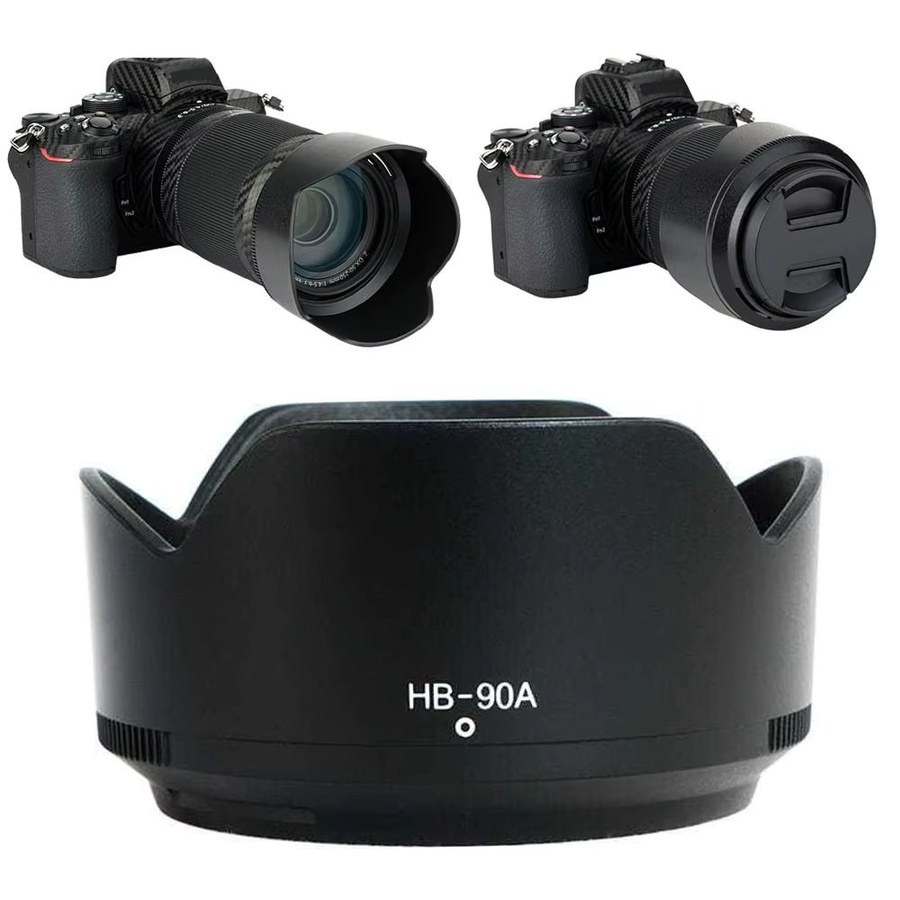 Nikon HB-90A Gegenlichtblende aus Kunststoff für Nikon Z DX 50–250 mm f/4,5–6,3 VR, Schwarz - Bild 3