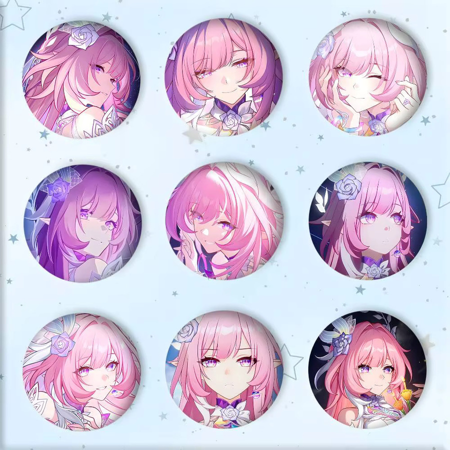 Broschen Anime Honkai Star Rail Cyrene, Emaille Pins, Runde - Bild 2