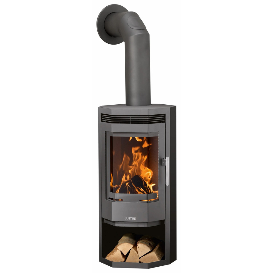 Justus Kaminofen Usedom 5 in Grau mit 5 kW Leistung - Bild 2
