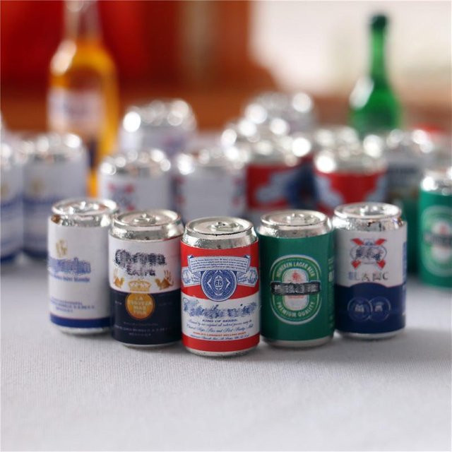 Binchi Outdoor Product Miniatur-Bierflaschen, 5-teiliges Set, 1:12 - Bild 1