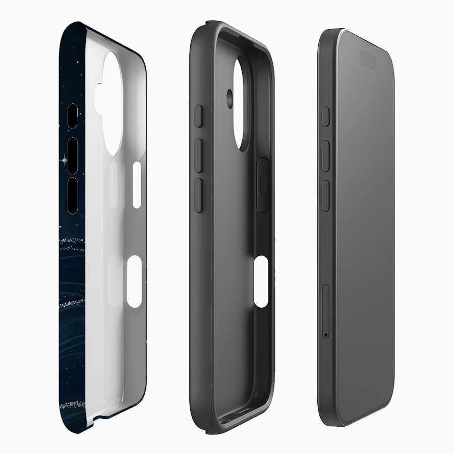 Robuste Sternenhimmel Handyhülle mit Magnetfunktion für iPhone 17 16 15 14 13 Pro Max Plus in Blau von Potdemiel - Bild 2
