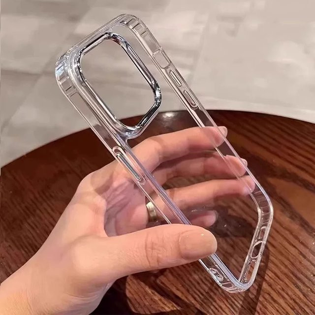 Transparente stoßfeste Handyhülle aus hartem Acryl für Apple iPhone 17 16 15 14 13 12 11 Pro Max Air XR XS X 7 8 Plus - Bild 1