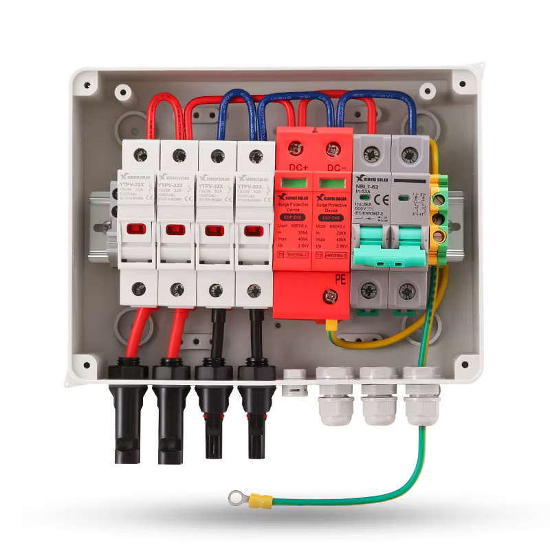XIONGISOLAR 600V PV-Kombinatorbox 2-in-1-Out DC mit Sicherung und MCB SPD für Photovoltaik-Schutzbox - Bild 5