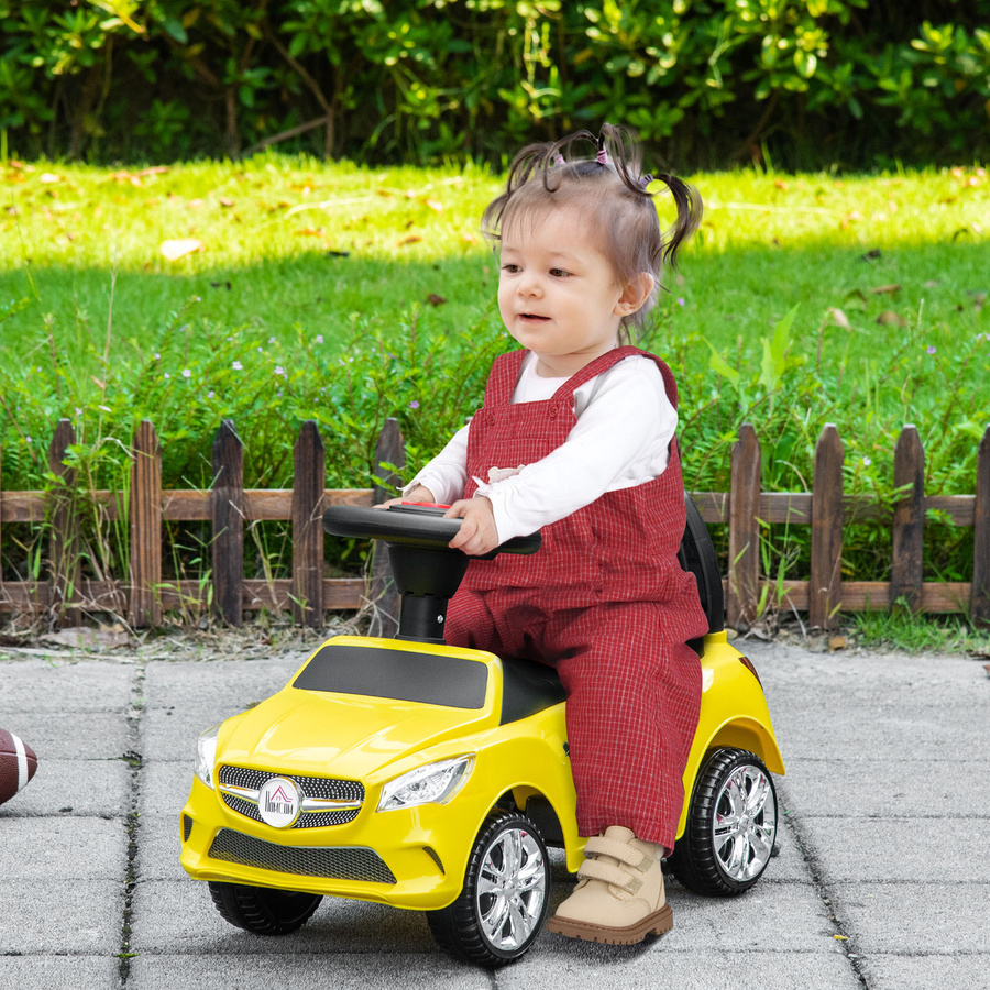 HOMCOM Kinderfahrzeug Rutschauto, Gelb, ab 1,5 Jahre - Bild 2