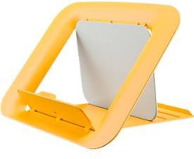 Leitz Ergo Cosy Laptopständer für 13 bis 17 Zoll, höhenverstellbar und faltbar, Gelb, B: 31,2 cm, T: 24,7 cm, H: 5,0 cm - Bild 1