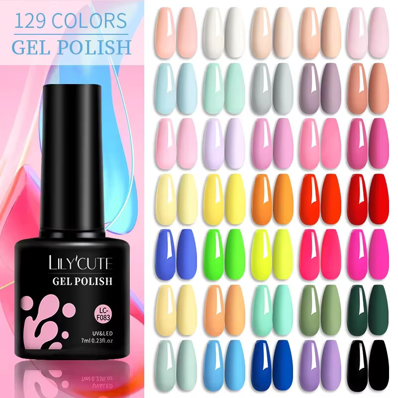 LILYCUTE Nagellack Set, 6 Stück, Gel, Glänzend, 7 ml pro Stück - Bild 2