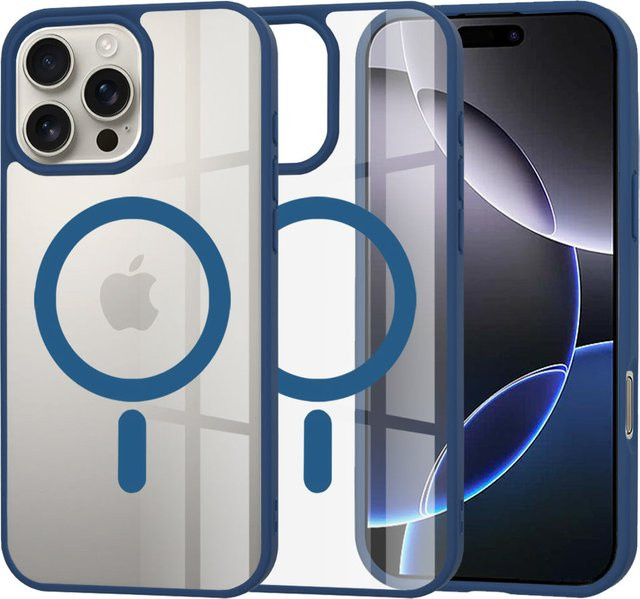 Techsuit MagSafe-Schutzhülle für Apple iPhone 16 Pro Max in Blau - Bild 1