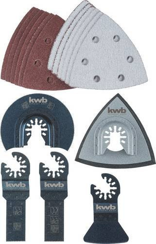 kwb Multifunktionswerkzeug-Zubehör-Set 17-teilig mit abrasiven Elementen in Multicolour - Bild 1