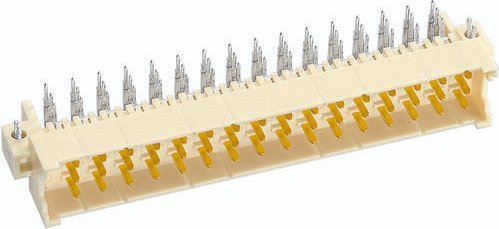 HARTING Messerleiste aus Messing in Beige mit 3 Reihen - Bild 1