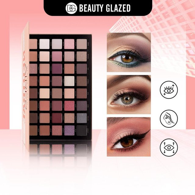 BEAUTY GLAZED Neutral Vibes Lidschatten-Palette, 40 Farben, Matt - Bild 1