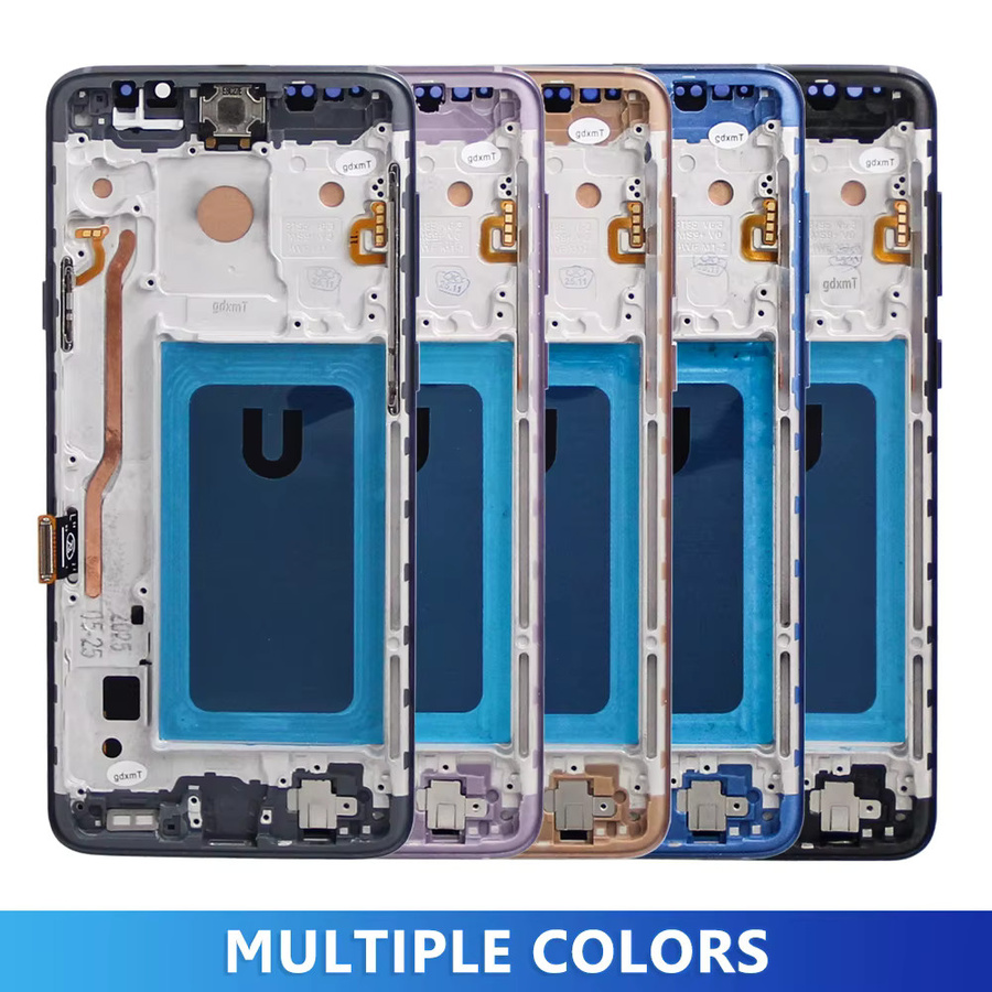 Samsung Galaxy S9 Plus S9+ G965F Display-Baugruppe mit Rahmen und digitalem Touchscreen in Blau - Bild 3