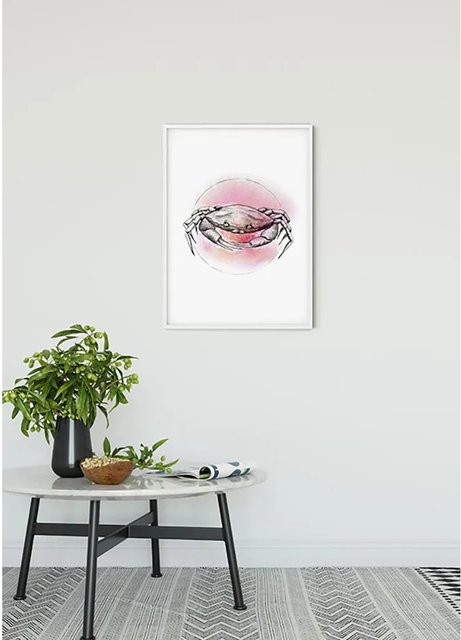 Komar Wandbild Crab Watercolor Paper Poster, Multicolour, Breite: 50 cm, Höhe: 70 cm - Bild 1