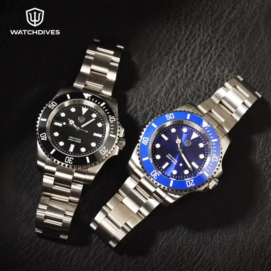 Watchdives Armbanduhr, Quarz, Edelstahl, Saphirglas, 20 ATM, Herren - Bild 2