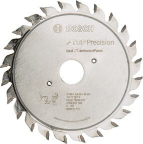 Bosch Vorritzblatt Top Precision Best for Laminated Panel Kreissägeblatt, Farbe: Silber, Durchmesser: 120 mm, Breite: 2,8 - 3,6 mm - Bild 1