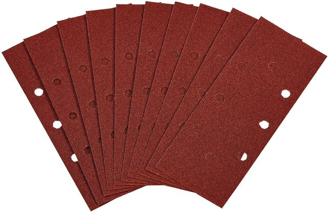 LUX-TOOLS Schleifstreifen für Exzenterschleifer für Holz und Metall K60, Breite: 9,3 cm, Länge: 23 cm - Bild 1