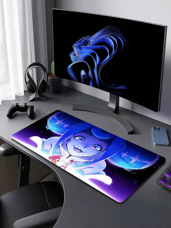 Großes Gaming-Mauspad K-Nights of G-Guinevere im Cartoon-Anime-Design, rutschfest mit Lockedge, Mehrfarbig - Bild 7