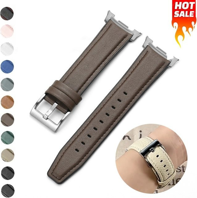 CAOWTAN Uhrenarmband Leder, brown, Unisex - Bild 1