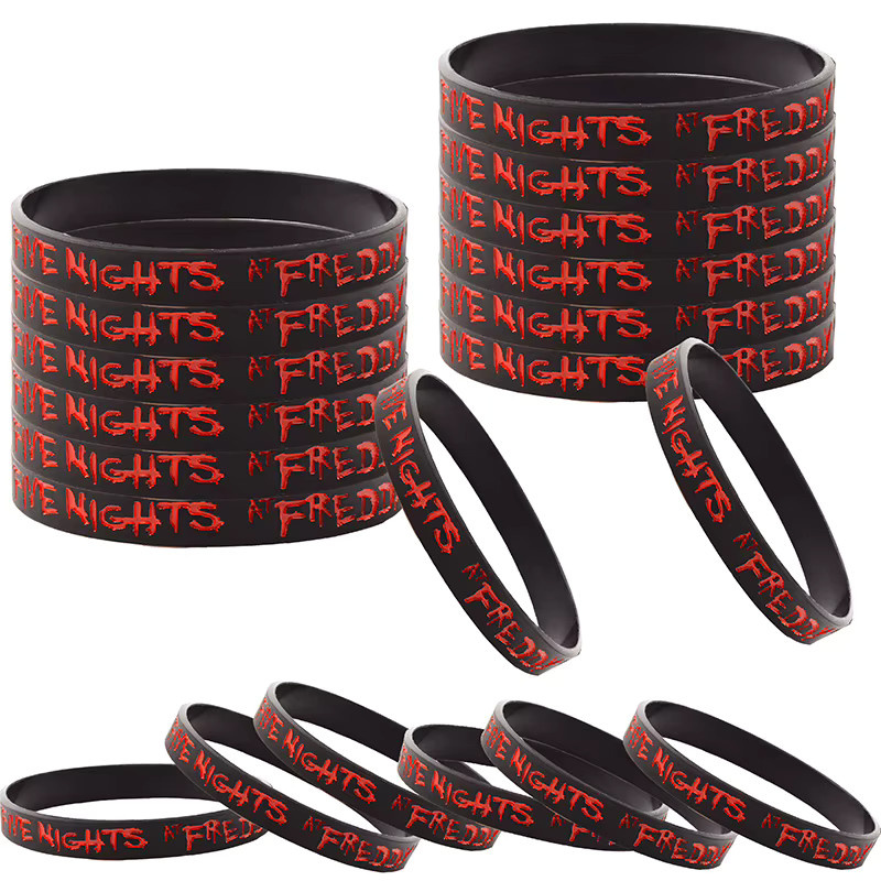 Five Nights at Freddy's Armbänder, Silikon, Schwarz, Unisex - Bild 2