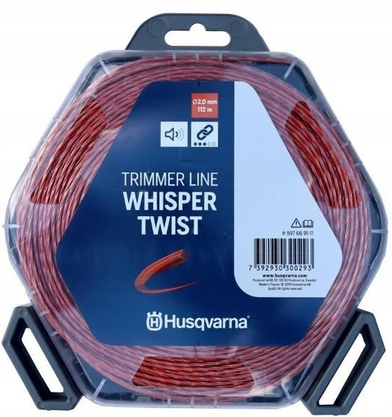 Husqvarna Whisper Twist Motorsensenfaden Rot 2,0 mm x 112 m - Bild 1