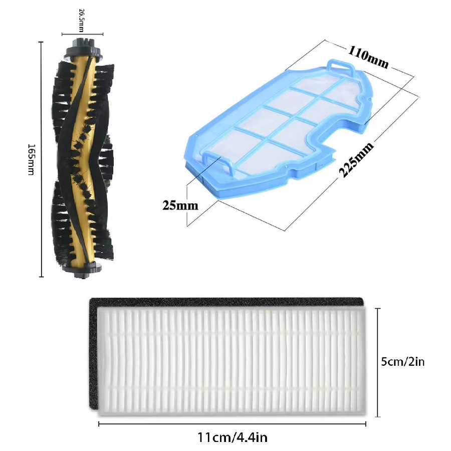 Zubehör für Ecovacs Deebot N79 N79S N79se N79W N79W+ Roboterstaubsauger sowie kompatibel mit Eufy RoboVac 500 DN622 und Yeedi K600 K700 - Bild 2