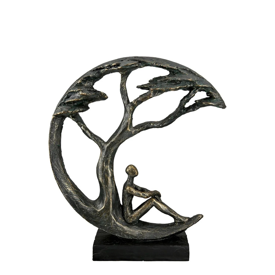 Gilde Skulptur Daydreamer in Bronze, Höhe: 32 cm, Breite: 26 cm - Bild 2