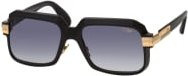Cazal 607/3 ALU Sonnenbrille, Vollrand, quadratisch, Metall, Herren, black, grey - Bild 1