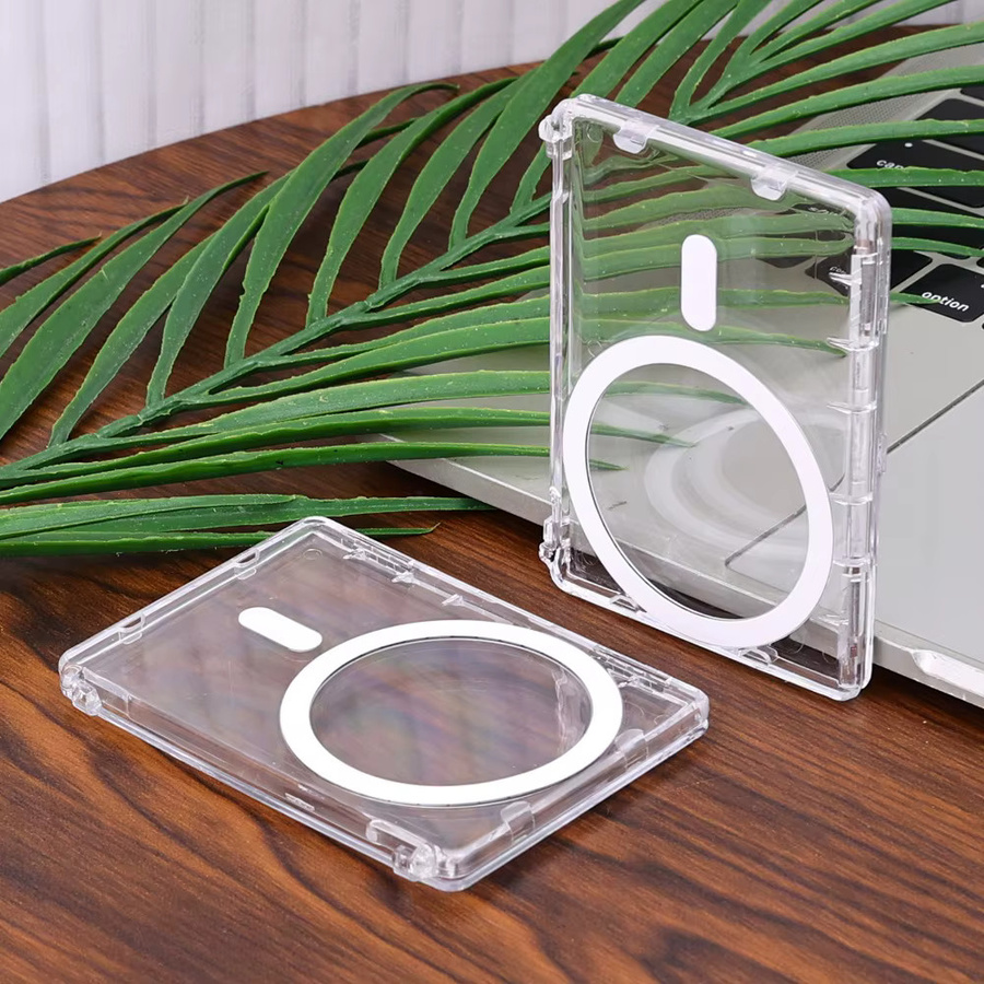 BAPPSUS Transparente Magnetische Kartenhalter-Brieftaschenhülle für iPhone, Samsung und Xiaomi mit MagSafe Kompatibilität - Bild 3