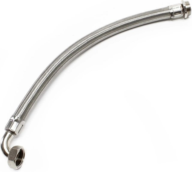 Wiltec Stahlflex Wasserschlauch DN25 in Silber aus Edelstahl, Länge: 3,37 m - Bild 1