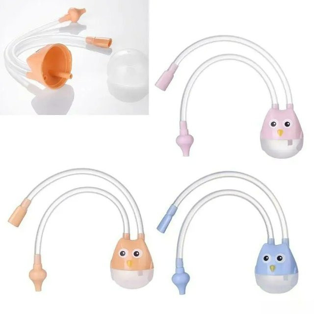 Manueller Nasensauger für Säuglinge und Babys als Nasenschleimentferner in Pink und Multicolour - Bild 1