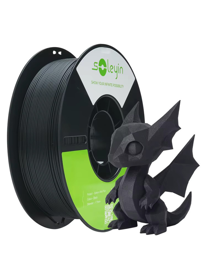 Creality Soleyin Ultra PLA 3D-Drucker Filament 1,75mm Schwarz 1kg für Hochgeschwindigkeits-FDM-Druck - Bild 4