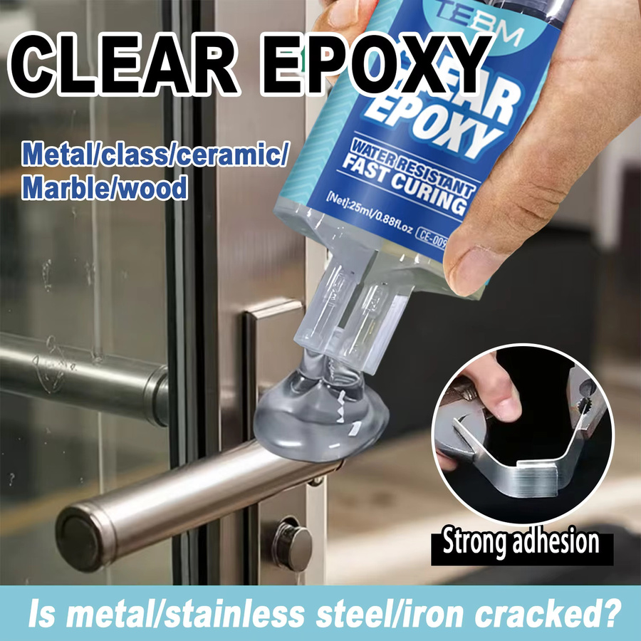 TEBM AB Epoxy-Reparaturpaste als hochfester Schweißkleber in transparent, 5-Minuten-Schnellhärtung, wasserdicht und hitzebeständig für Metall, Kunststoff, Keramik und Holz - Bild 6