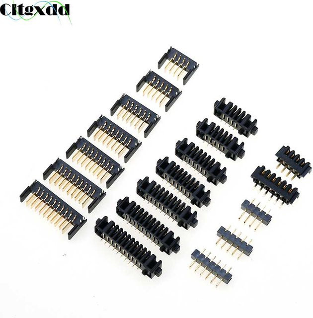 Cltgxdd 10 Stück Klinge Batterieanschluss Stecker Set mit 2,0 mm und 2,5 mm Rastermaß, männlich und weiblich, Schwarz - Bild 1