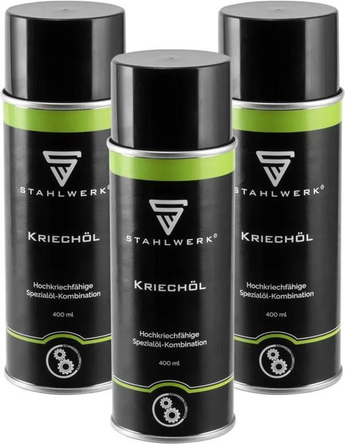 STAHLWERK 3er Set Profi-Kriechöl Multi Purpose Schmiermittel als Aerosol, 3 x 400 ml - Bild 1