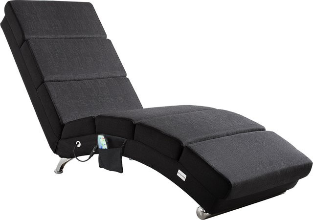 Casaria Relaxliege London Anthrazit mit Massage- und Heizfunktion sowie motorisierter Liegefunktion - Bild 1
