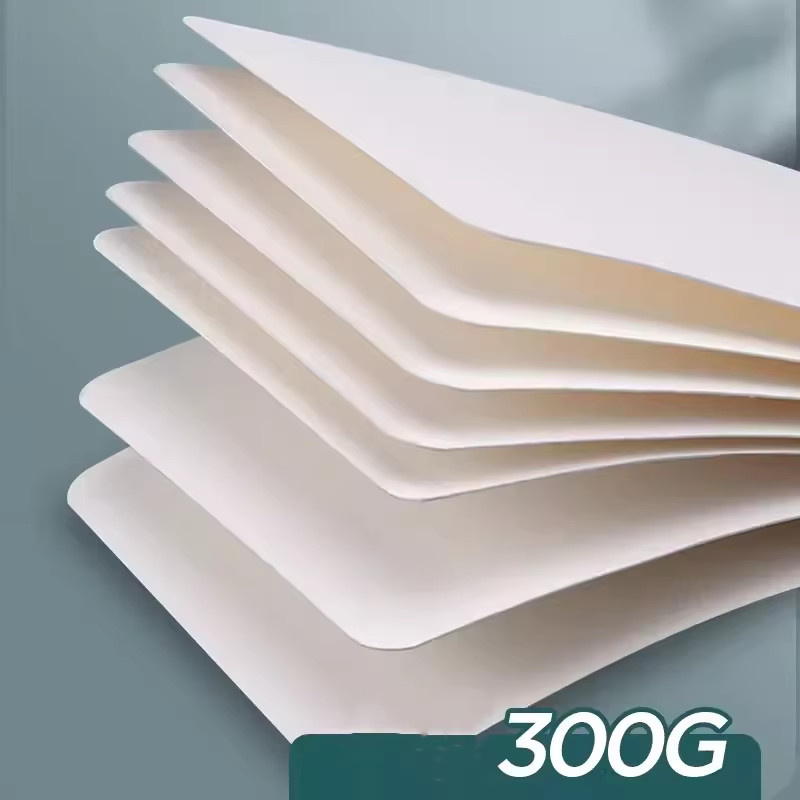 Baohong Aquarellpapier aus 100 % Baumwolle für professionelle Malerei, Farbe: Weiß, 300 g/m² - Bild 2