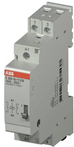 ABB Stromstoßschalter E290-16-11/230 Leistungsrelais Grau, 1 Öffner und 1 Schließer - Bild 1