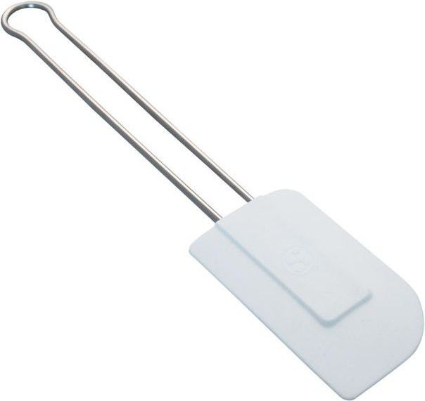 Schneider Teigschaber mit Metallstiel und Silikonkopf, weiß, Länge: 32,5 cm, Breite: 7 cm - Bild 1