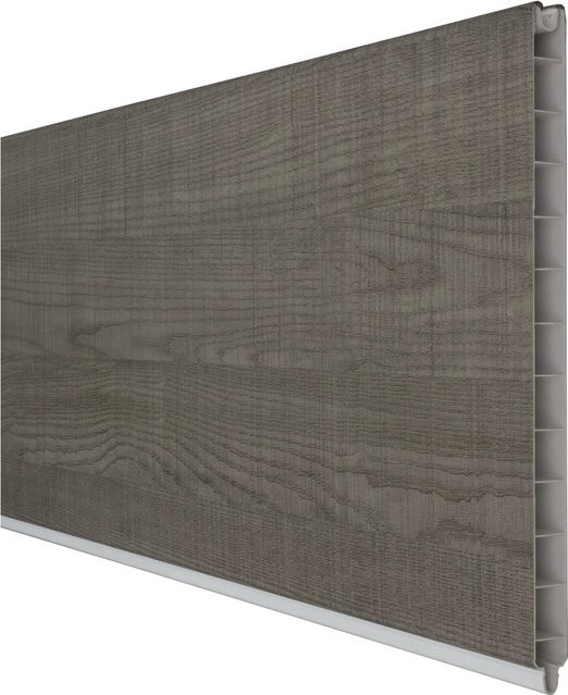 GroJa BasicLine Einzelprofil Grey Ash Cut, PVC-beschichtet und foliert, Farbe: Grau, B/H/T: 180 x 30 x 1,9 cm - Bild 1