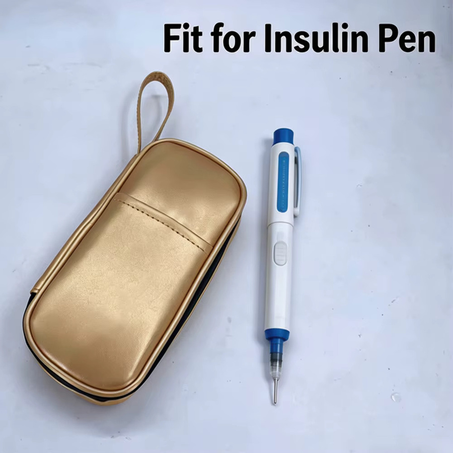 Insulin-Kühltasche von coolweyoyo mit 4 Eispacks in Gold oder Blau, wasserdichte Medikamenten-Organizer-Tasche für Diabetiker - Bild 3