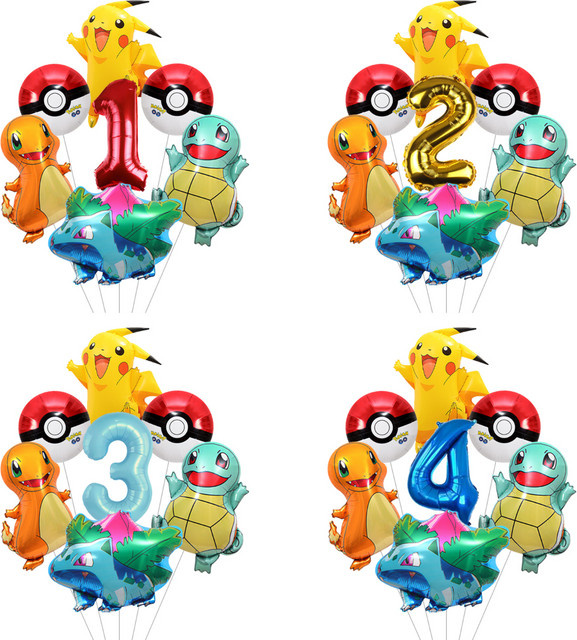 Potdemiel Pikachu Form Aluminiumfolienballon in Mehrfarbig für Partydekoration - Bild 1