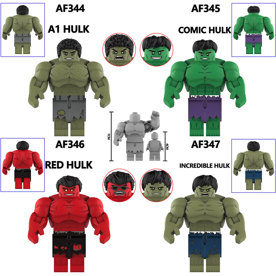 AF 345 Hulk Hero Charakter, Bausteine, Marvel, Superhelden - Bild 2