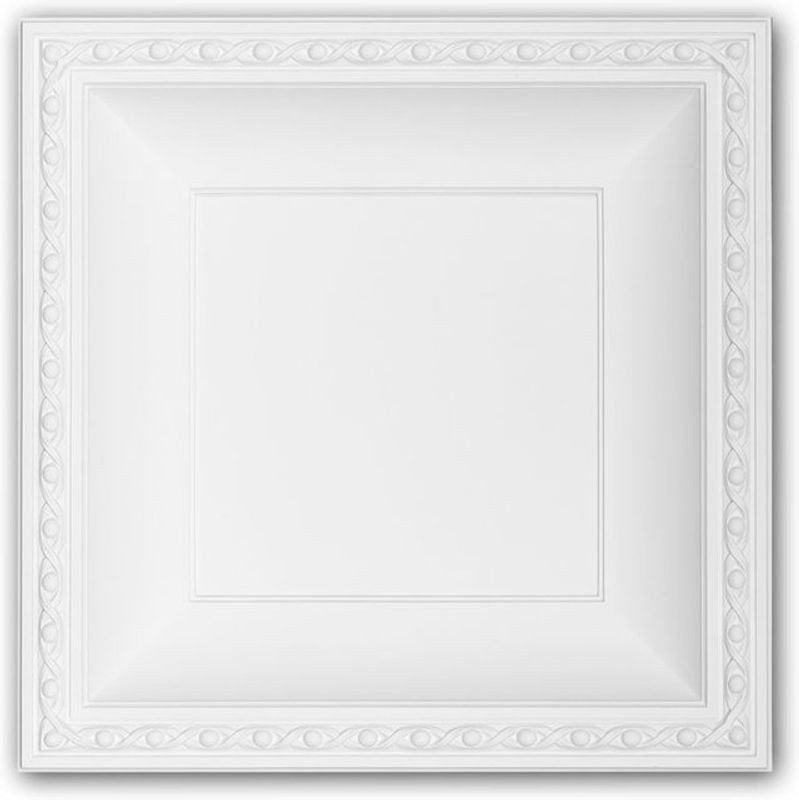 Profhome Decor Deckenplatte Wandpaneel Neo-Empire-Stil Weiß - Bild 1