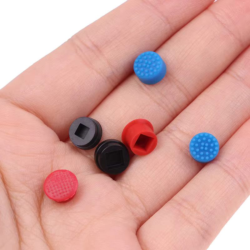 5 Stück Lenovo Laptop-Mauszeigerkappen aus Gummi für Thinkpad Trackstick in Rot und Multicolour - Bild 2
