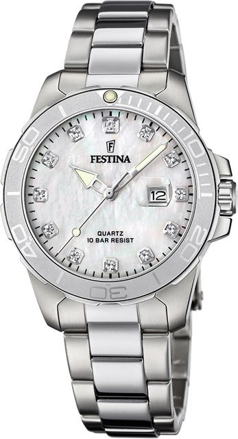 Festina Armbanduhr, Quarz, Edelstahl, 35 mm, Damen - Bild 1