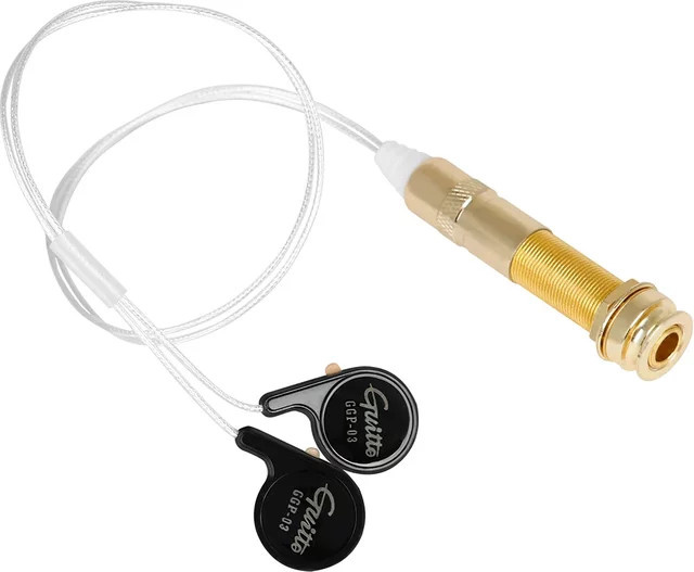 Galux Piezo Kontakt Mikrofon Pickup für klassische Akustikgitarren, Ukulelen und Violinen, selbstklebend - Bild 1