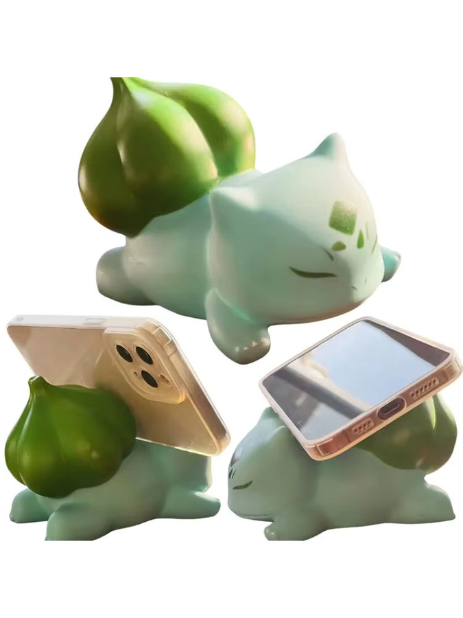 Potdemiel Bulbasaur Handyhalterung und Tablet-Ständer in Grün als niedlicher Cartoon Lazy Bracket Ständer - Bild 6
