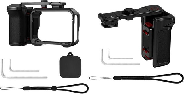 Insta360 Straße Foto Grip Kit für Insta360 Ace Pro 2 und Ace Pro Kamera in Schwarz mit Auslöser für Vlogging und Fotografie - Bild 1