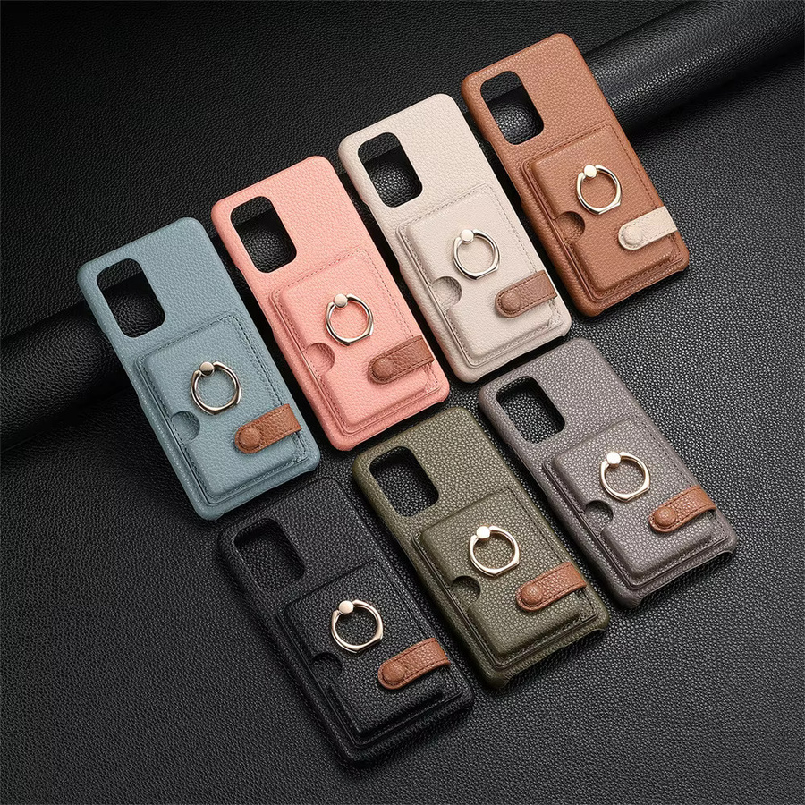 szHAIyu Leder-Handyhülle mit Kartenfächern und Brieftaschenfunktion für Samsung Galaxy S26 S25 S24 S23 S22 S21 FE A56 A55 A36 A17 A16 A07 A06 in Grün - Bild 3