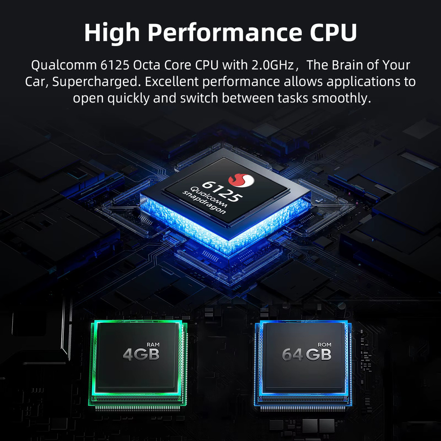 ANYFAR Kabellose CarPlay AI Box mit Android 13 System, 4+64GB, 4G SIM-Karten-Unterstützung und Dual-WLAN, Schwarz - Bild 5